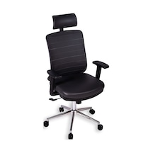 Ofisbazaar Up Deri Yönetici Koltuğu Ergonomik Ve Modern Tasarım Martin 06- Gri Deri Gri