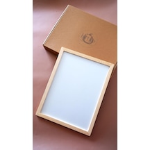 Ahşap Çerçeve 21x30 Cm A4 Premium Frame Siyah & Ahşap & Beyaz Çerçeve Ahşap