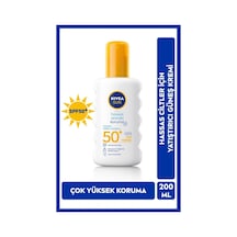 Sun Spf50 Yüksek Güneş Koruyucu Vücut Spreyi 200ml, Hassas Cilt, Yatıştırıcı, Uva Uvb,suya Dayanıklı
