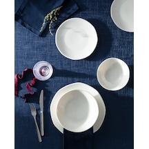 Madame Coco Collin 6 Kişilik 24 Parça Yemek Takımı - Beyaz Beyaz