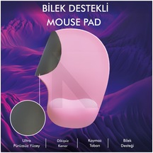 Bilek Destekli Ergonomik Hafızalı Mouse Pad 27x19 Cm