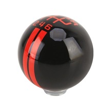 Wondernest Evrensel Araç Reçine Vites Topu Modifiye Manuel 6 Vitesli Sağ-r Siyah Kırmızı Siyah Kırmızı