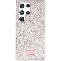 Onegif Samsung Galaxy S23 Ultra Bright Simli Kapak - Gold Altın