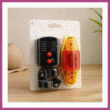 Gees Global Bisiklet 3in1 Korna Cob Led Fener Sinyalli Stop Lambası Pilli Gbzs Çok Renkli