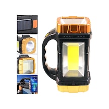 El Feneri Projektör Solar Şarjlı 25w Led+smd+cob Ranchı Gl-2289 Sarı