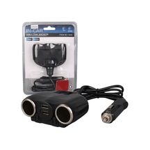 Olesson 1630 12-24v Çift Usb Girişli 120w 80cm Kablolu 2'lı Araç Çakmak Çoklayıcı