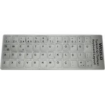 Türkçe Q Klavye Etiketi Laptop Pc Sticker