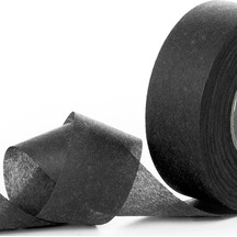 Jütburada Siyah Kurdale Şerit Nonwoven Tela Kumaş 2.5 Cm 220 Metre