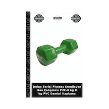 Delux Serisi Fitness Kondisyon Kas Çalışması Pvc-8 Kg 8 Kg Pvc Dambıl Kaplama