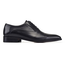 Siyah Klasik Bağcıklı Kösele Erkek Ayakkabı -02702-