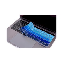 Macbook Pro Klavye Koruyucu Touchbarlı Uk-eu İngilizce Ombre A1706 A1989 A2159 A1707 A1990 Uyumlu Lacivert Mavi