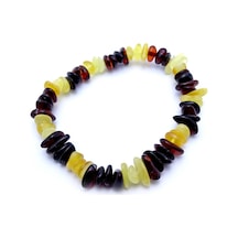 Tesbih Rüyası Çok Renkli Damla Kehribar Bileklik Çok Renkli