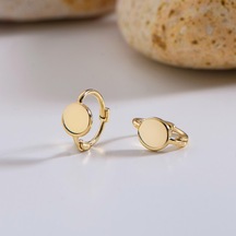 Goldkupe 14 Ayar Modern Minik Yuvarlak Halka Altın Küpe 0,87 Gr-2961