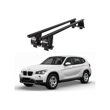 Royal Bmw X1 2012-2015 Uyumlu Siyah Kilitli Ara Atkı Port Bagaj Tavan Barı