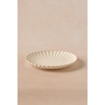 Karaca Daisy Pasta Tabağı 20,5 Cm Krem
