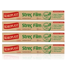 Koroplast Doğal Streç Film 25 Mt X 4 Paket