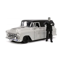 Jada 253255032 Frankenstein ve 1957 Chevy Suburban Aracı 1:24 Ölçek Serbest Tekerlekli Açılabilir Parçalar Die-Cast ( Metal )