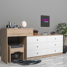 Mocca Makyaj Masası Mdf Sis Gri