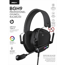 Rgb Oyuncu Kulaklığı Mikrofonlu 40mm Sürücü Kablolu Gaming Headset