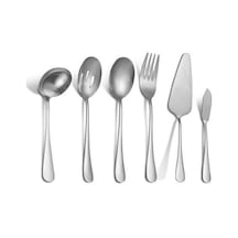 6 Parça Silver Sunum İçin Servis Kaşığı Kaşık Çatal Spatula Reçel Seti Cin613slv Diğer