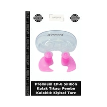 Premium Ep-6 Silikon Kulak Tıkacı Pembe Kulaklık Kişisel Tarz