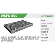 WINKEL WCFC-8 Polen Filtresi A4 00-04 A6 97-05 / Exeo Karbonlu