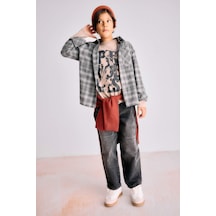 Defacto Erkek Çocuk Barrel Fit Düz Paça Jean Pantolon G1649a825aunm40 Siyah