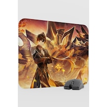 Zhongli Genshin Impact Anime Gacha V1 - 48x40 Xl Gaming Mouse Pad Fare Altlığı