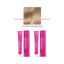 Hubrendy Tedarik 2 Li Set Premium 11.10 Ekstra Açık Küllü Platin - Kalıcı Krem Saç Boyası 2 X 50 G T
