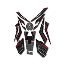 Hades Honda Hornet 750 Uyumlu Tank Pad Seti Karbon Bordo Siyah