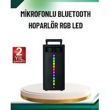Şarjlı Işıklı Bluetooth Hoparlör Usb, Aux, Tf Kart Ve Radyo Destekli