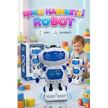 Işıklı Müzikli Sesli Dans Eden Hareket Eden Akıllı 26,5cm İnteraktif Eğitici Oyuncak Robot