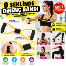 8 Şeklinde Direnç Bandı Yoga Plates Ve Vücut Geliştirme Egzersiz Bandı Adet Fiyatıdır Diğer