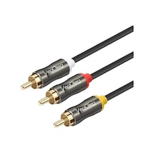 3 Rca To 3 Rca Ses Ve Görüntü Kablosu 5 Metre