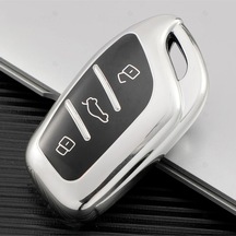 Mg Hs Zs Zx Gt Ev Mg5 Mg6 Roewe Rx3 Rx5 I5 Erx5 I5 I6 Parlak Tpu Anahtar Kılıfı Gümüş