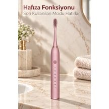 Pembe Elektrikli Diş Fırçası Zamanlayıcılı Ve Hafıza Fonksiyonlu
