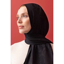 Imannoor İmannoor Dama Desen Siyah Naia Pamuk Şal 241-3001-100 Siyah Kahverengi