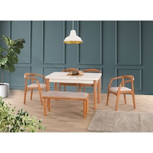 Uyar Sadece Masa Beyaz Highgloss 90 160+30 Pars Açılabilir Masa