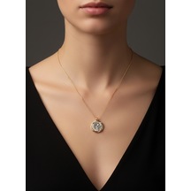 G&a Jewels - Kutsal Bağ - 925 Ayar Oksitli Yaldız Altın Kaplama Gümüş Kolye Altın - Gümüş