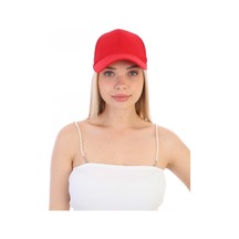 Unisex Ayarlanabilir Spor Basic Şapka Kırmızı