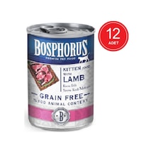 Bosphorus Kuzu Etli Tahılsız Konserve Yavru Kedi Maması 12 x 400 G