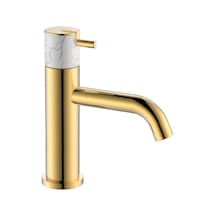 Fa-4012m Parlak Altın & Mermer Lavabo Bataryası Renkli
