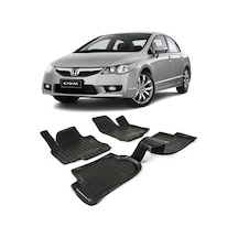 Honda Civic Fd6 2007-2012 Araca Özel 3D Havuzlu Paspas Gold