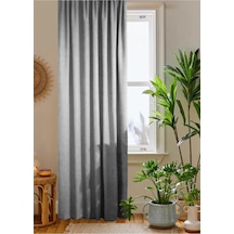 Home Color Home Açık Gri Petek Kadife Dokulu Fon Perde Düz Dikişli Ekstrafor Büzgü 1.sınıf Kalite Açık Gri