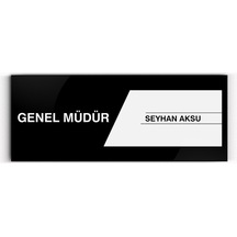 Kişiye Özel Genel Müdür Duvar & Kapı İsimliği model 1