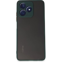 Flzdgnkr Newface Realme C53 Kılıf Montreal Silikon Kapak - Yeşil