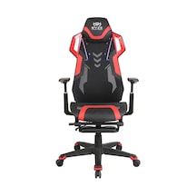 Ryze Techno-cool Oyuncu Koltuğu - Rgb - Siyah/kırmızı 74x119-129x51 Cm