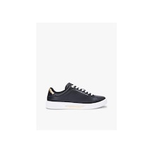 Tommy Hilfiger Leather Patent Kadın Platform Topuklu Sneaker-12040 Siyah