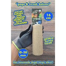 Venty 16 Cm Pedikür Kumlu Papağan Tüneği Gaga Ve Tırnak Bakımı Macaw, Kakadu, Jako, Amazon, Kayık, Eklektus - T901