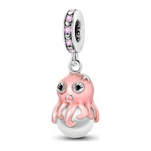 Fubena İncili Ahtapot Charm Gümüş